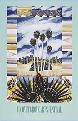 Coconut Grove Arts Festival 1995 Official Poster - CGAF - New Original