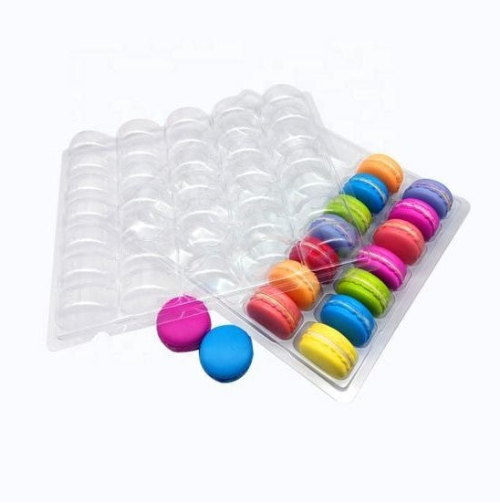 35 Count Clear Blister Plastic Macaron Packaging Tray CASE OF 200PCS