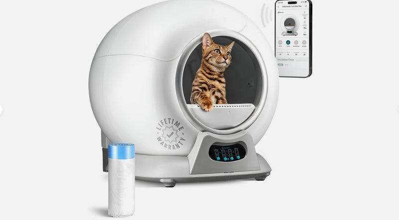 PetCove PurrTek Smart Self Cleaning Litter Box for Multiple Cats