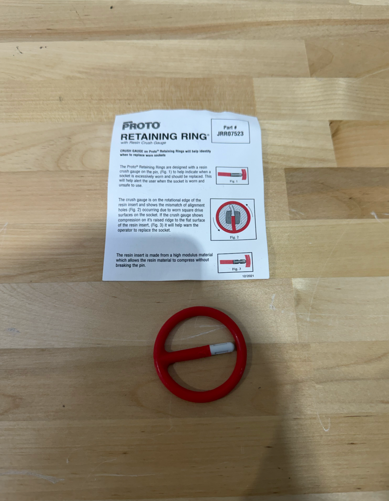 PROTO 3/4" Drive Retaining Ring 1-7/16" GRV JRR07523
