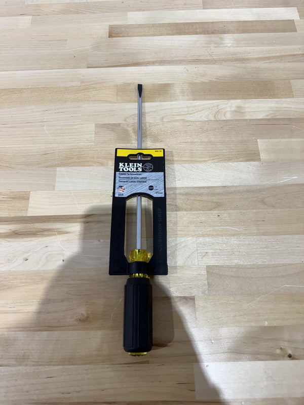 1/4-Inch Cabinet Tip Screwdriver, 10-Inch Shank Klein Tools 605-10