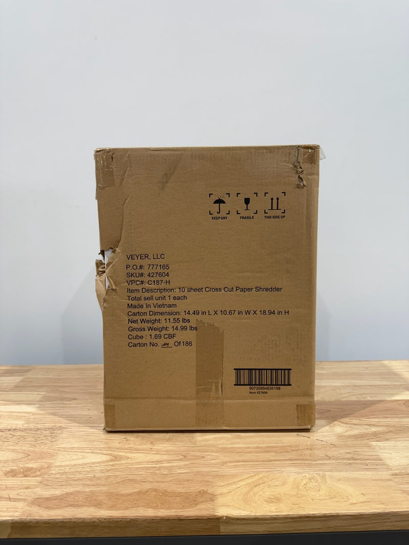 Ativa 10 Sheet Cross-Cut Shredder, C187-H