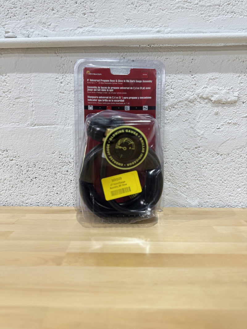 Mr. Heater 8' Propane Hose Assembly with Acme Nut and Propane Gauge F273718