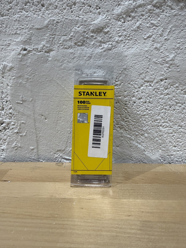 STANLEY Razor Blades, Single Edge, 1-1/2-Inch, 100-Pack (11-515)