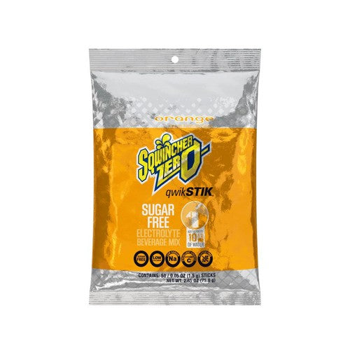 Sqwincher Qwik Stik - Orange 10 oz Yield ZERO Sugar Free Powder Mixes