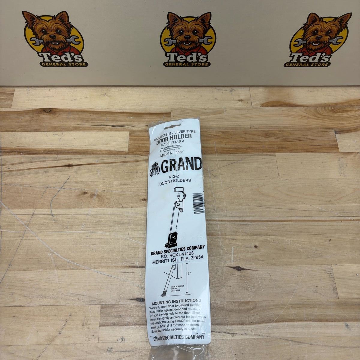 Door Stop 12 Inch Aluminum - 612-Z
