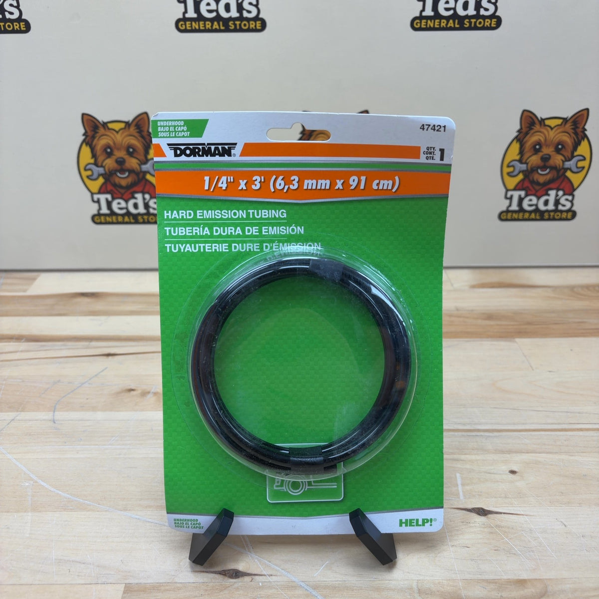 Dorman Motormite 1/4 In X 3 Ft Soft Black Vacuum Hose - 47421
