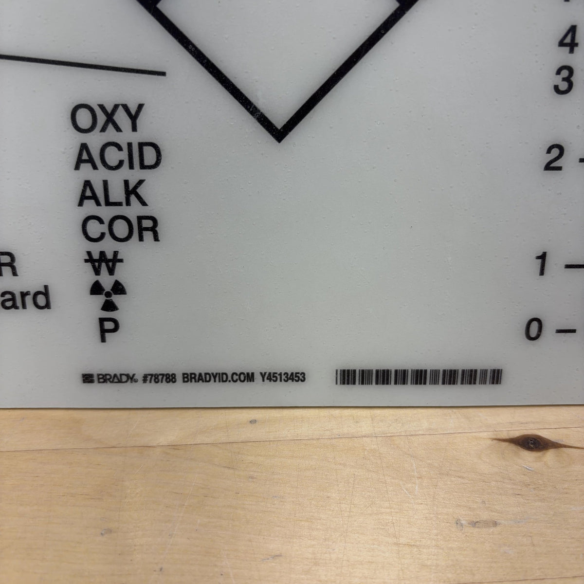 Warning Sign 10 x 14 in Fiberglass Rectangle English 78788