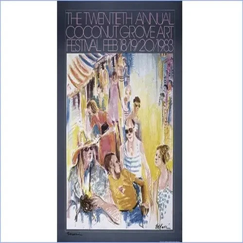 Coconut Grove Arts Festival 1983 Official Poster - CGAF - New Original