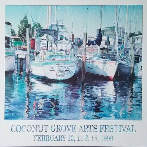Coconut Grove Arts Festival 1999 Official Poster - CGAF - New Original