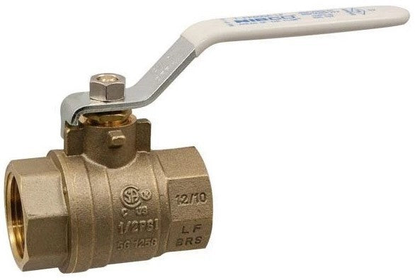 New Nibco Lead Free Brass Two-Piece Full Port Ball Valve 1" TFP600A-LF