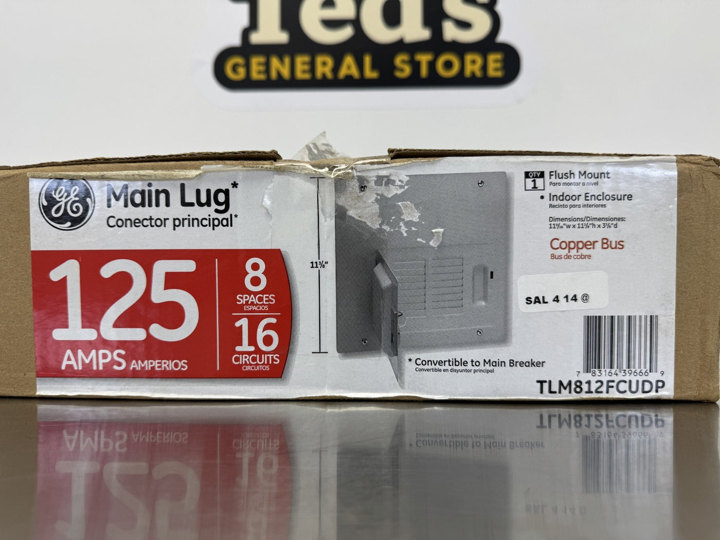GE TLM812FCUD Surface Mount Main Lug  125A