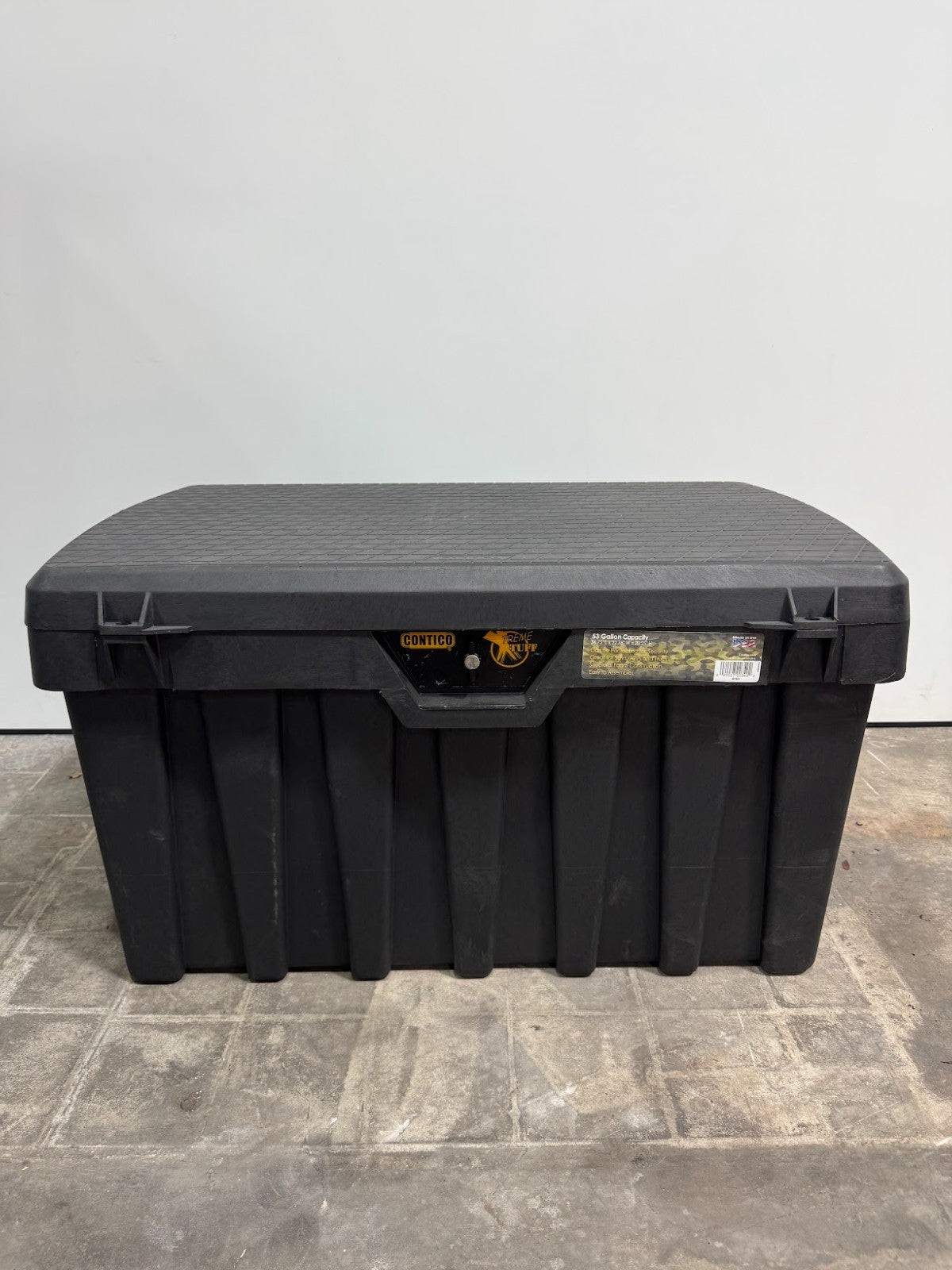 Contico 3725 Pro TuffBin 36 3/4" x 22 3/4" x 20 1/4" 50 Gallon Black Polypropyle
