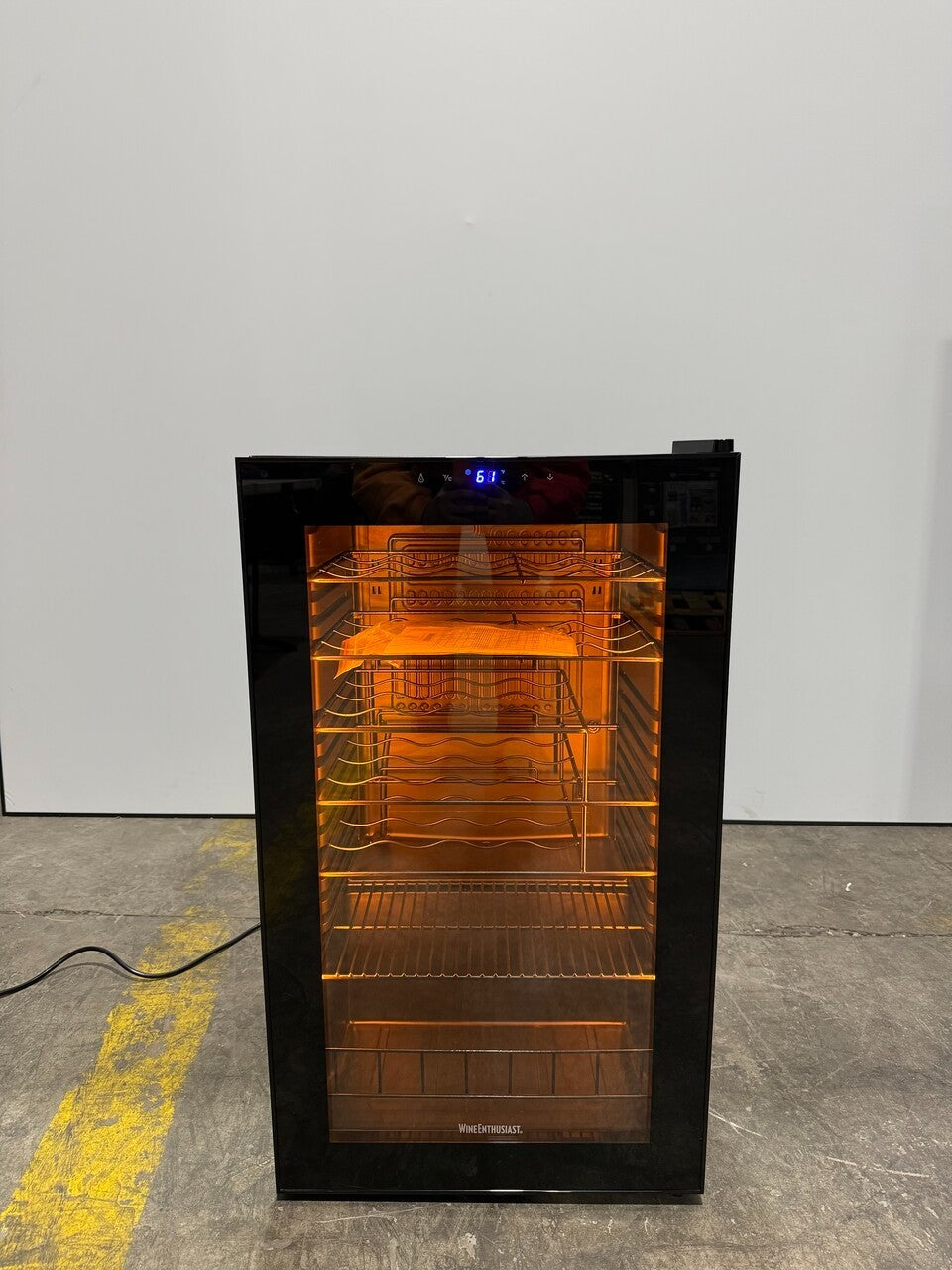 Wine Enthusiast 36 Bottle Wine Cooler With Shelves and Light 268-78-36-09