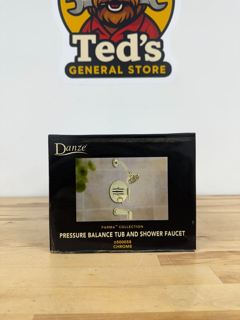 Danze Pressure Balance Tub and Shower Kit with Valve Chrome D500058
