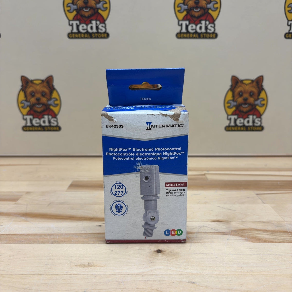 NightFox Gray Photoelectric Stem and Swivel Mount Light Control