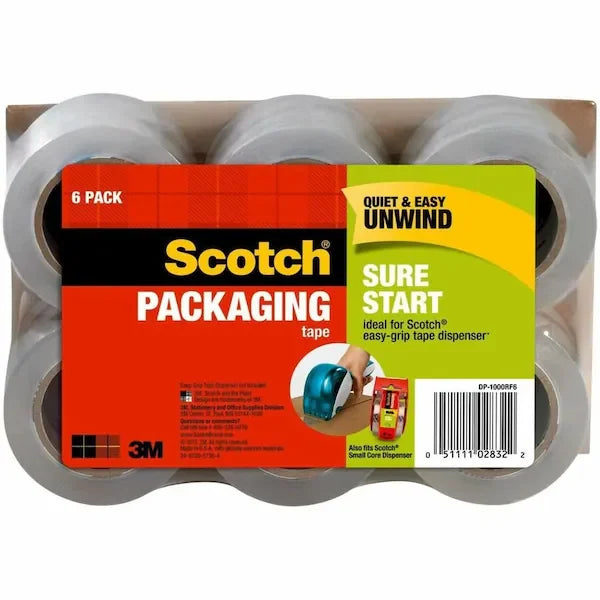 Sure Start Packaging Tape 1.88" x 900" 6-Pack DP-1000RF6