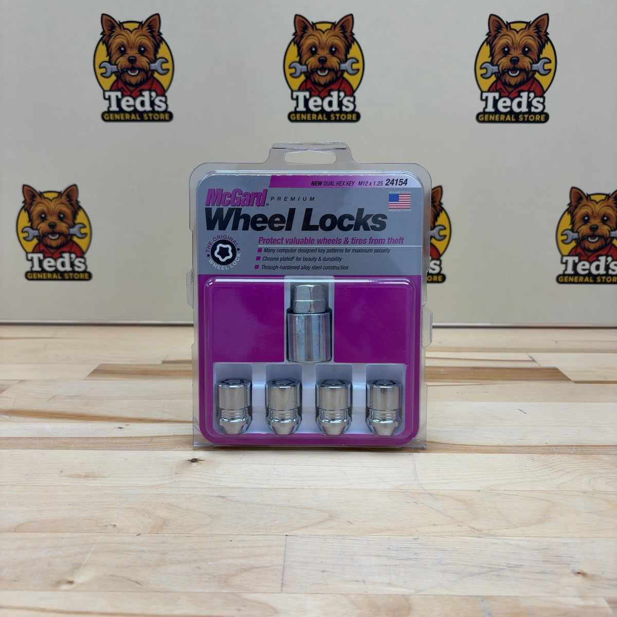 Wheel Lock Set 12x1.25 Nut Cone - Model 24154