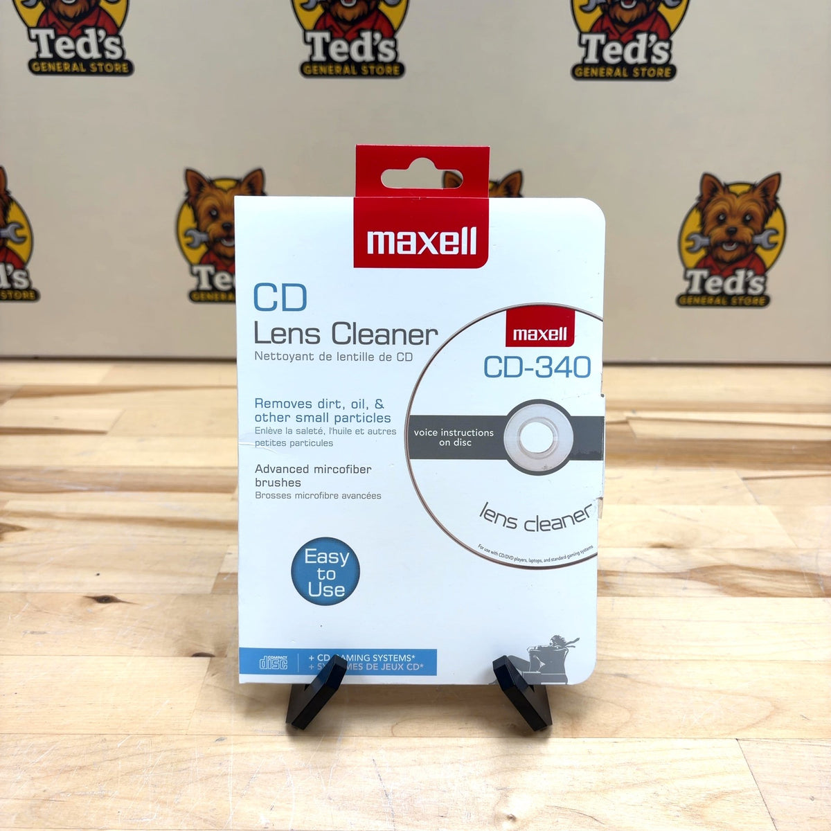 CD Lens Cleaner - Cleans and Demagnetizes - CD-340 - 190048