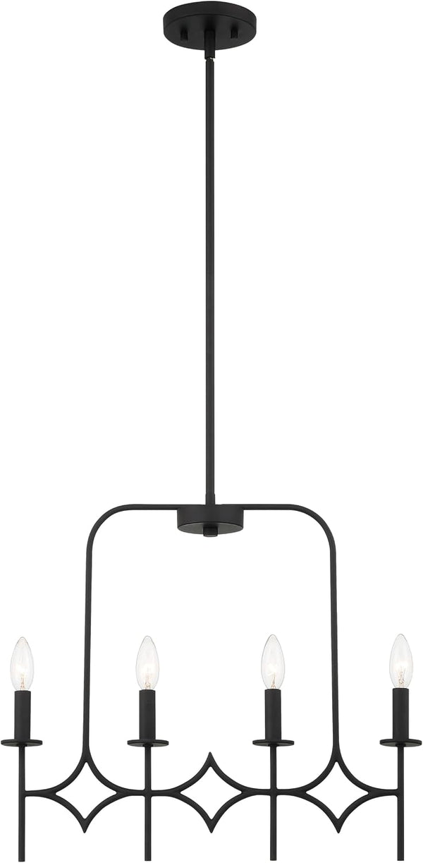 Minka Lavery 5037-66A Muncie 36"W Taper Candle Style Chandelier - Coal