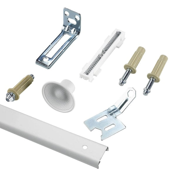 72in 1820mm Track BiFold Door Hardware Kit White - 14028WBC