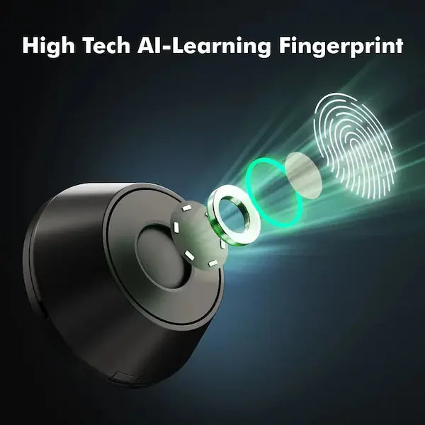 Euerte WrightMaster 3 in 1 Smart Lock Deadbolt Fingerprint ZR-DF01T-BK