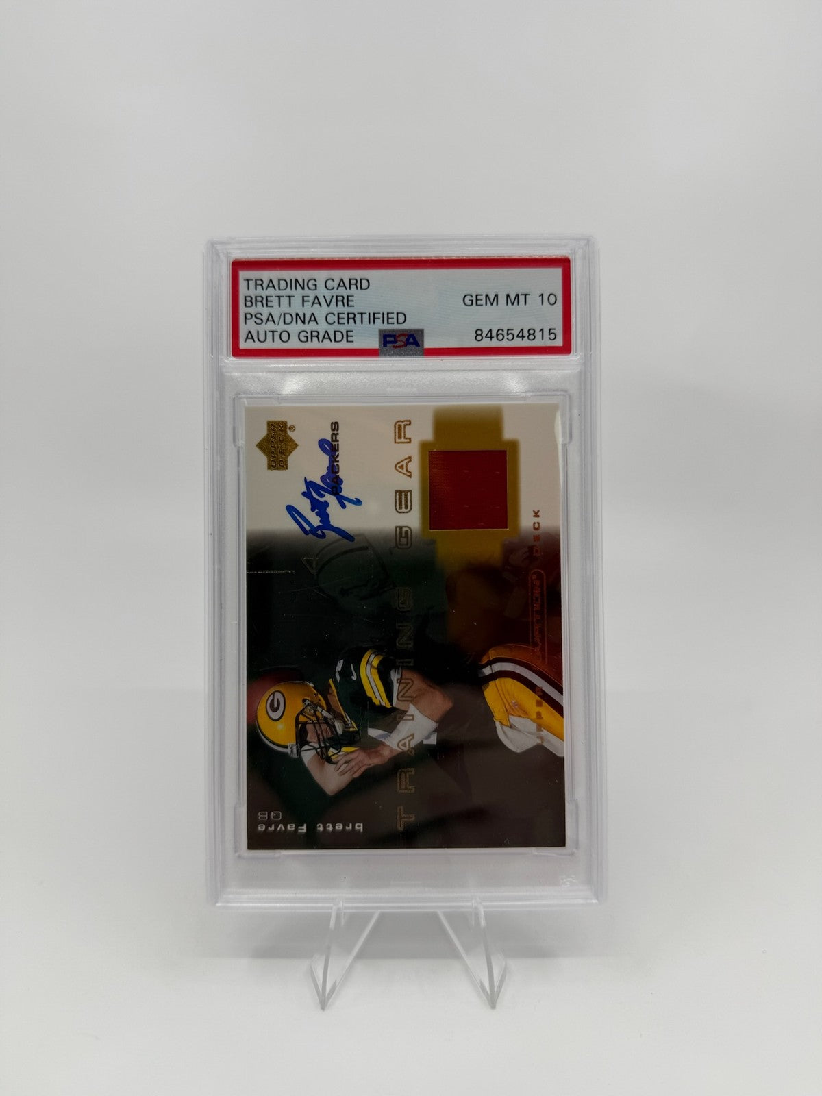 2001 Upper Deck Ovation #T-BF Brett Favre Training Gear