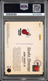 2023-24 Hoops #2 Jaime Jaquez Jr. Rookie Greetings Holo PSA 10
