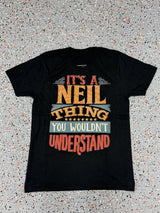 Neil Funny Creative Graphic T-Shirt - M