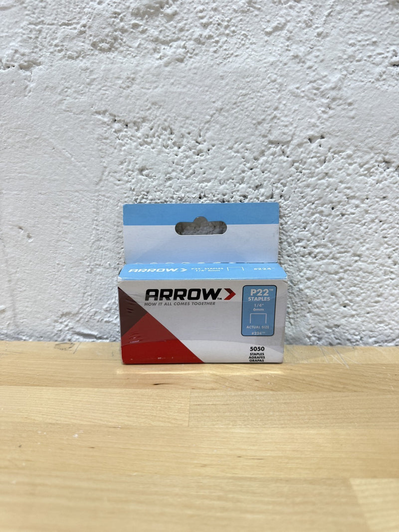Arrow 224 Heavy Duty P22 Staples for Use with Plier-Type Paper and Bag Staplers