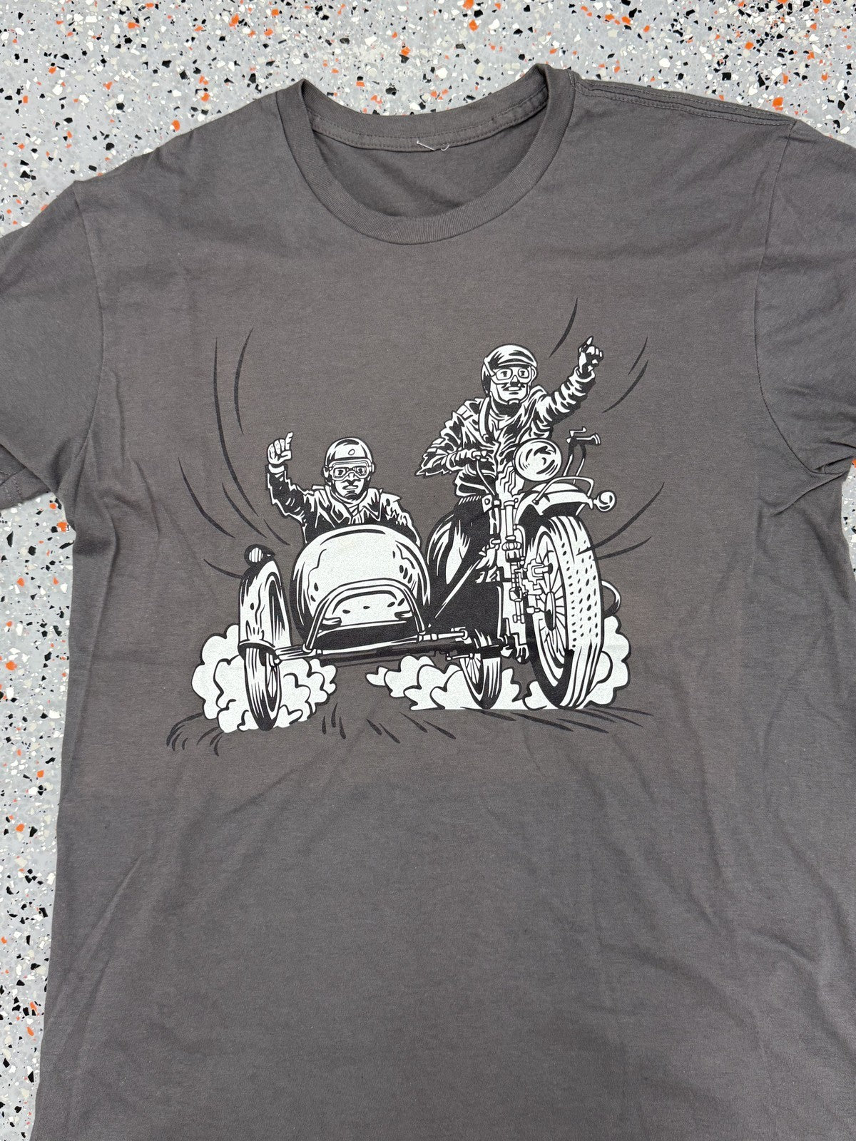 Motorcycle Sidecar Men's Print  T-Shirt - M