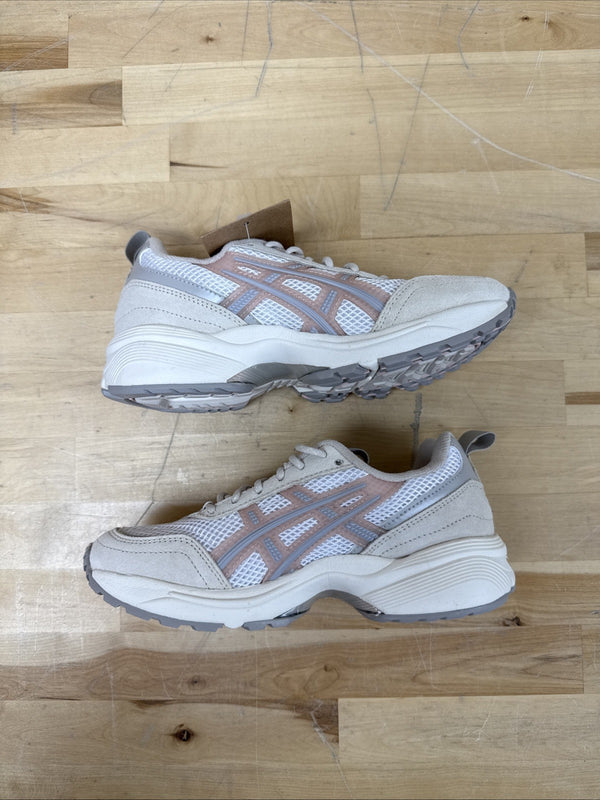 Asics Gel 1090 V2 Womens Trainers Asics  Running Gym Shoes White/Maple Sugar 6
