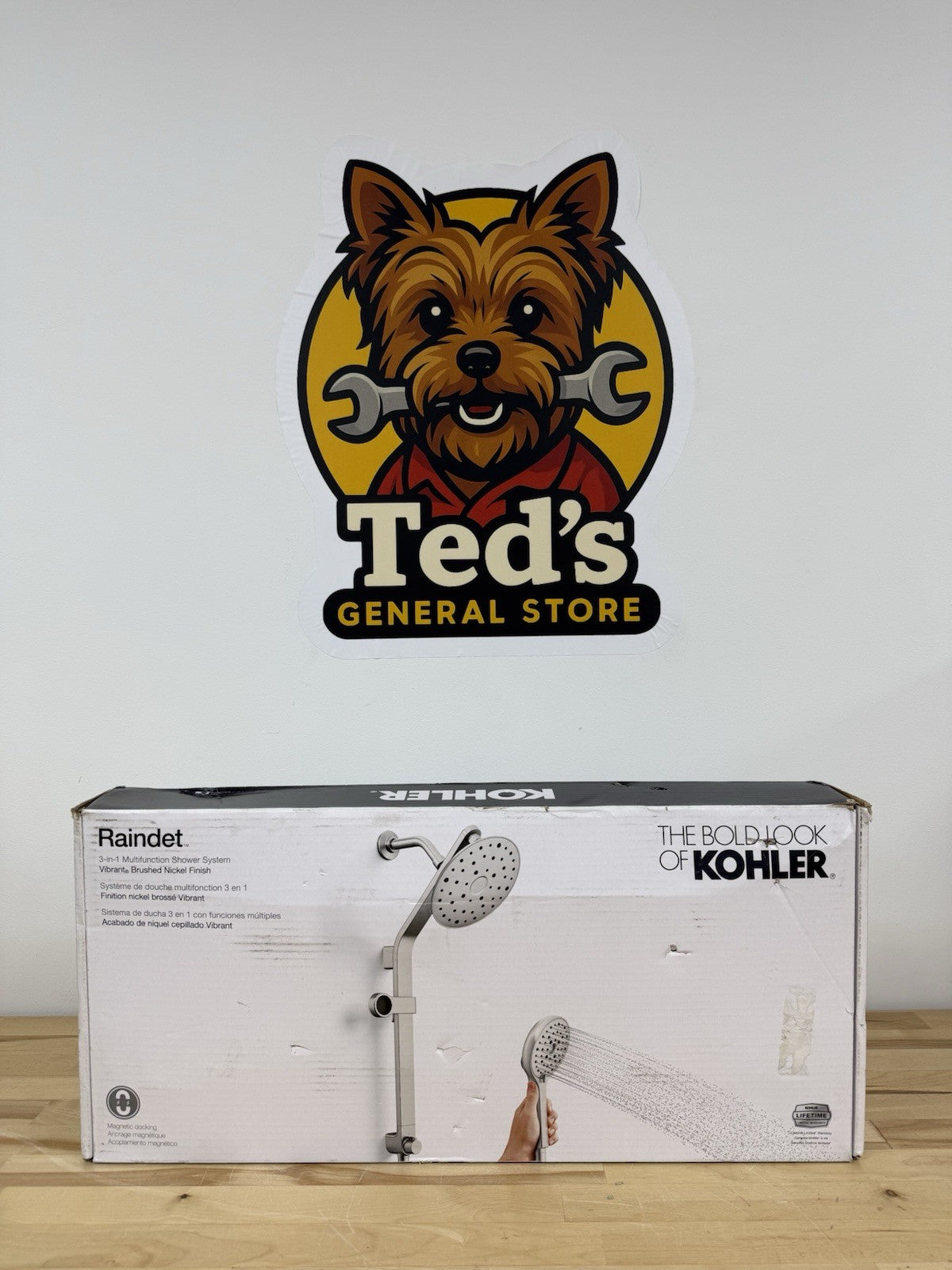 KOHLER Raindet 3-in-1 Multifunction Shower System - Brushed Nickel (R26089-G-BN)