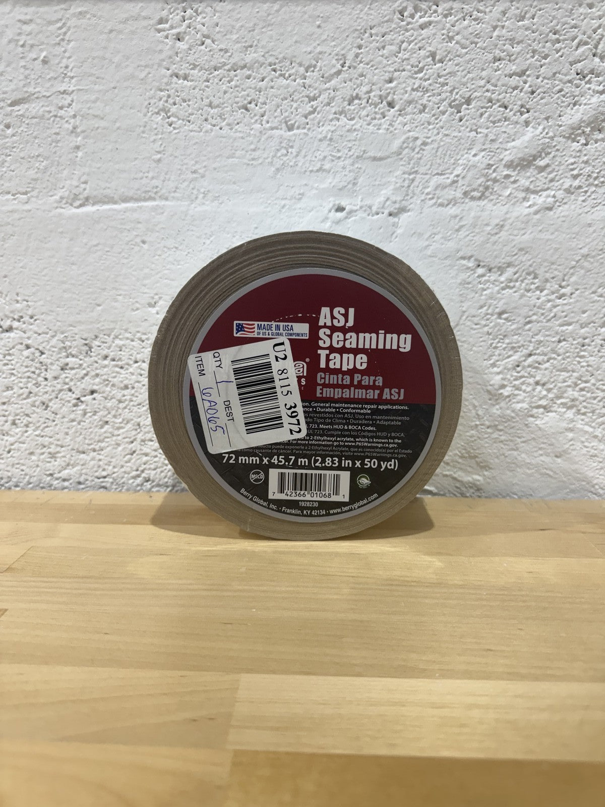 Nashua  1087654 ASJ Paper/Tri-Directional Fiberglass/Foil All-Service Insulat