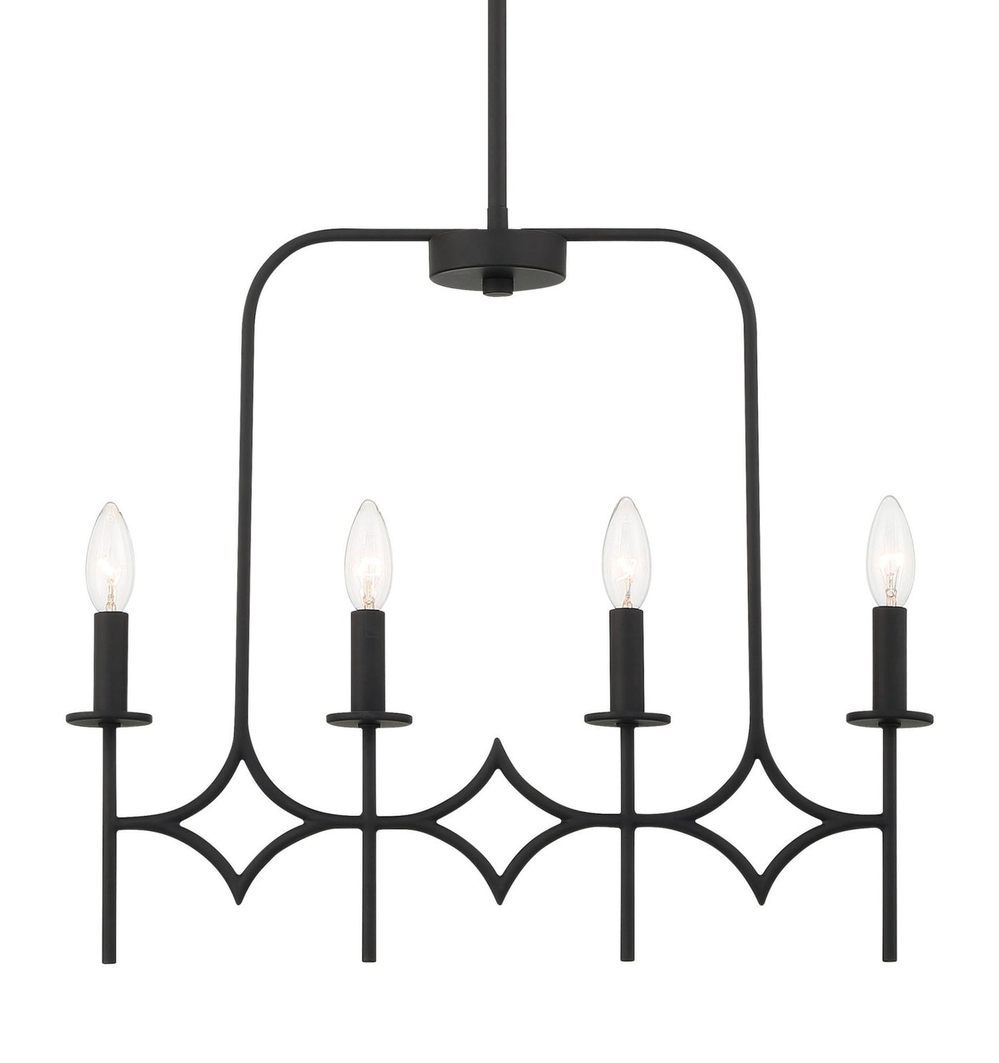 Minka Lavery 5037-66A Muncie 36"W Taper Candle Style Chandelier - Coal