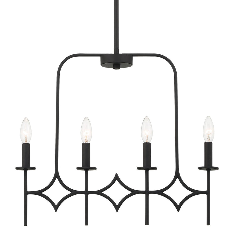 Minka Lavery 5037-66A Muncie 36"W Taper Candle Style Chandelier - Coal