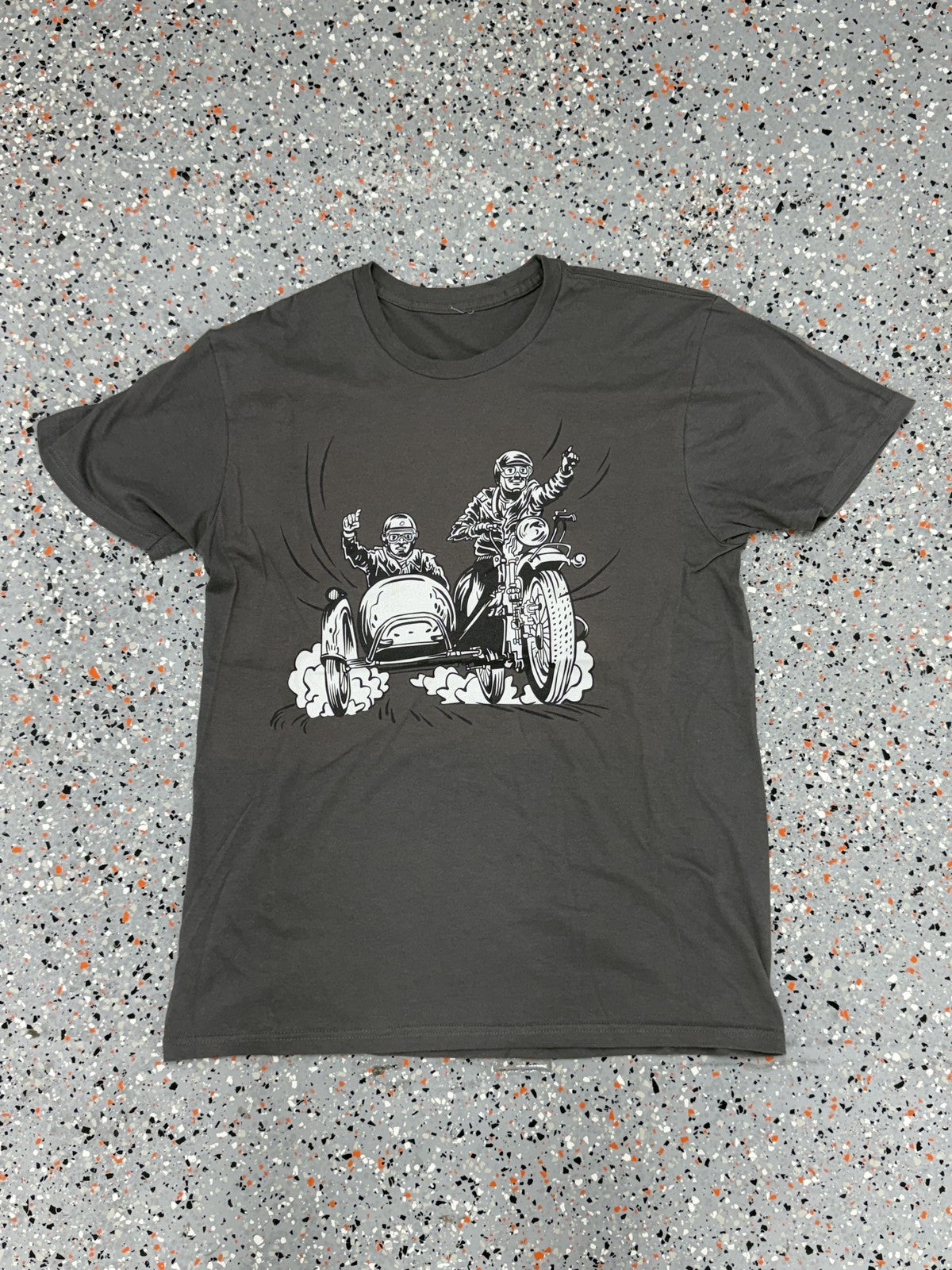 Motorcycle Sidecar Men's Print  T-Shirt - M