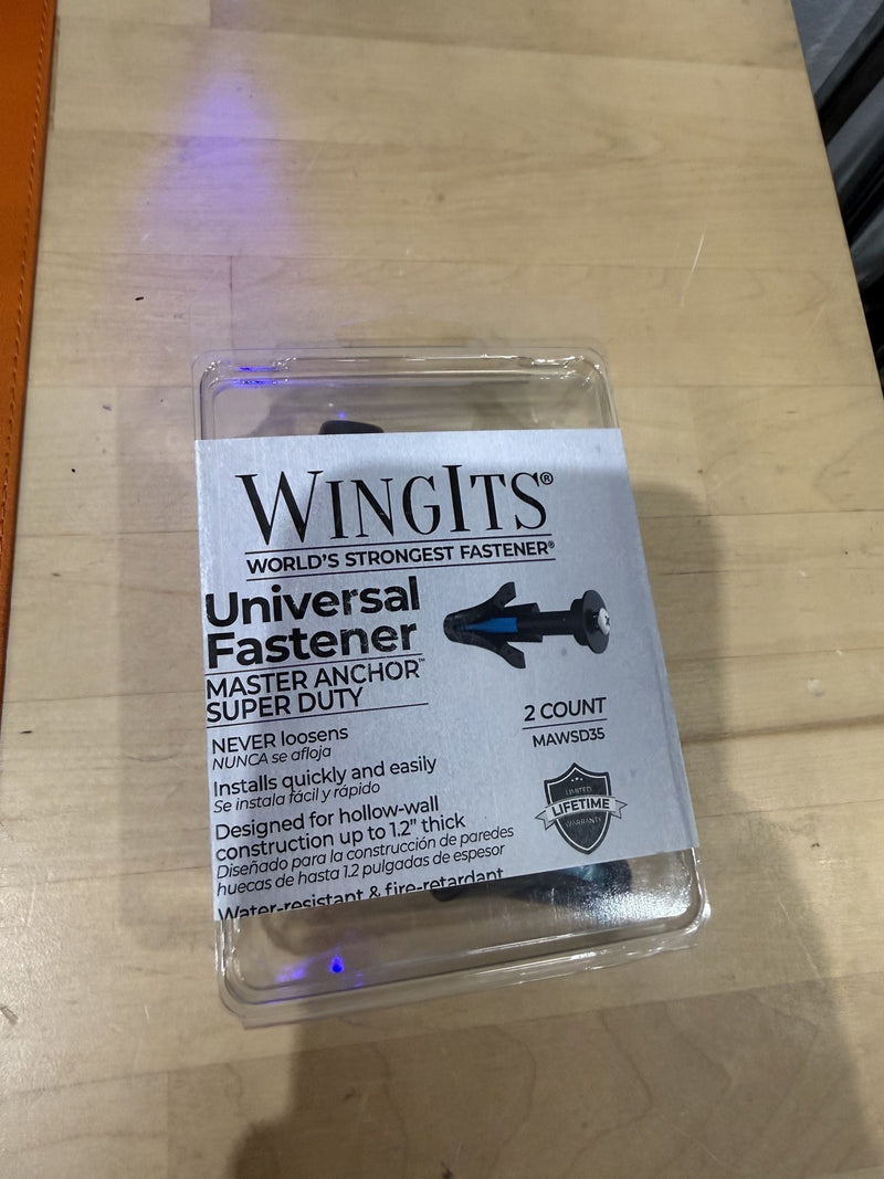 WingIts RC-MAWSD35-2 Master Anchor Super Duty for Drywall, 10/32-Inch Stainless