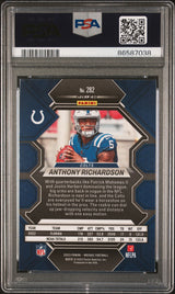 2023 Panini Mosaic #282 Anthony Richardson Reactive Yellow PSA 9