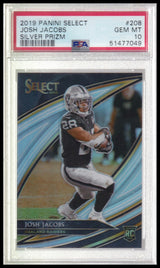 2019 Panini Select #208 Josh Jacobs Silver Prizm PSA 10
