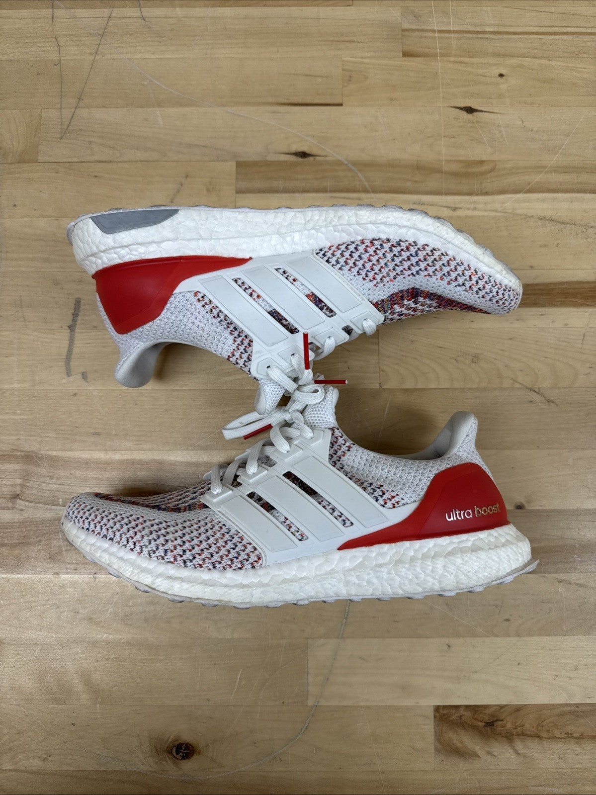 Adidas UltraBoost 2.0 Multi-Color White BB3911 Sneaker Shoes Size 10 - Men’s