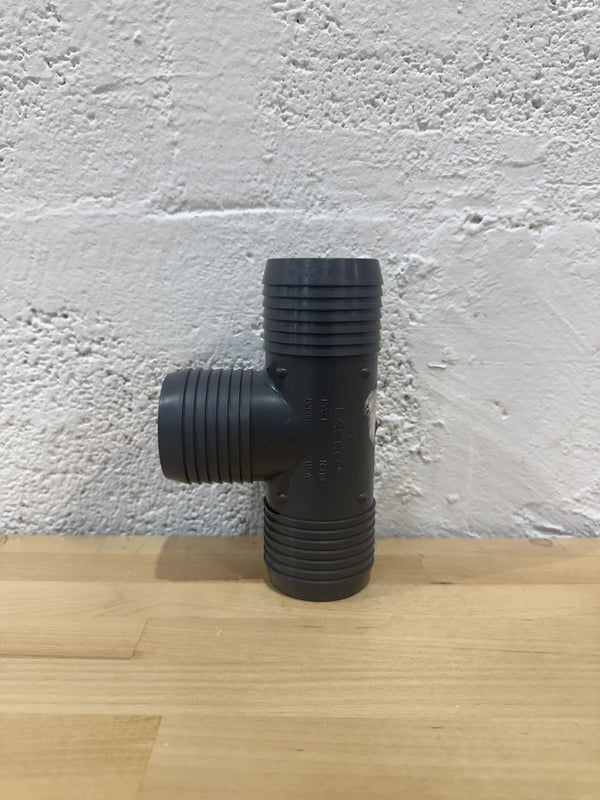 LASCO 1401-020 2" PVC Barbed Insert Tee