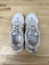 Asics Gel 1090 V2 Womens Trainers Asics  Running Gym Shoes White/Maple Sugar 6
