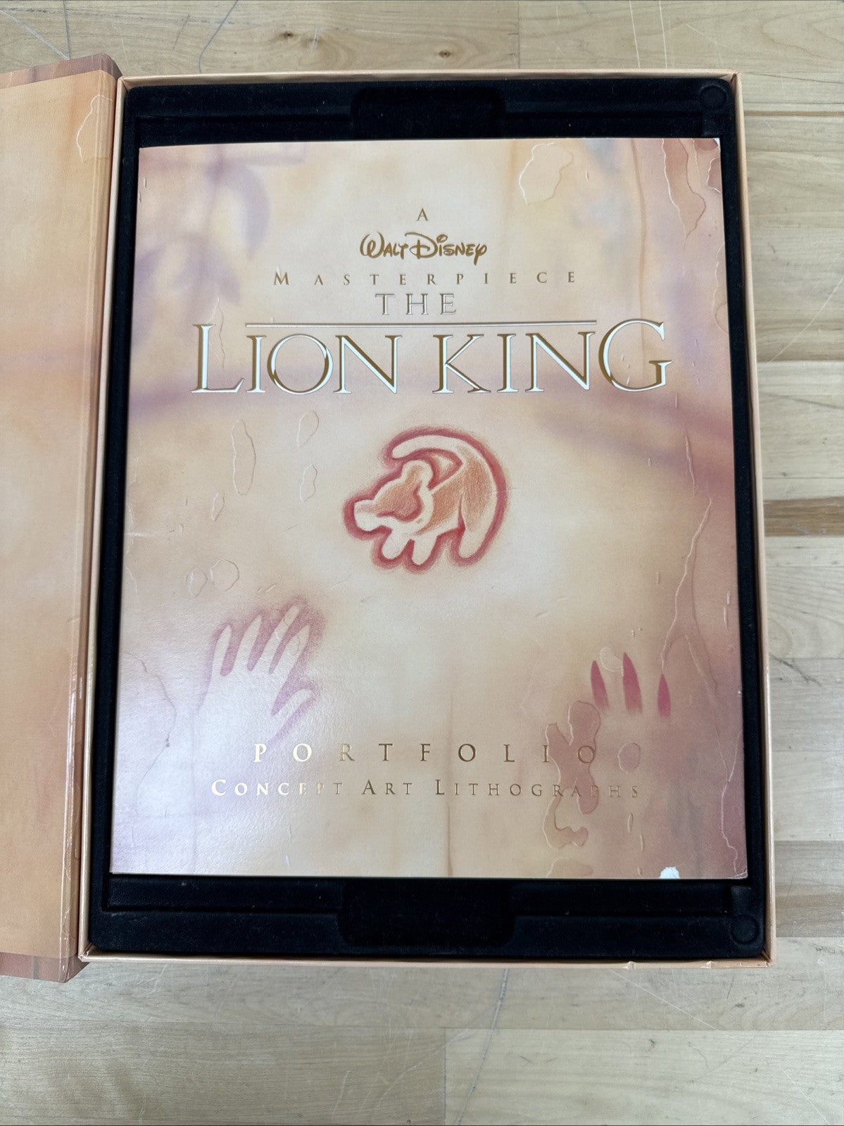 's The Lion King Lithographs And Epigraph 1995 Collector Set VHS