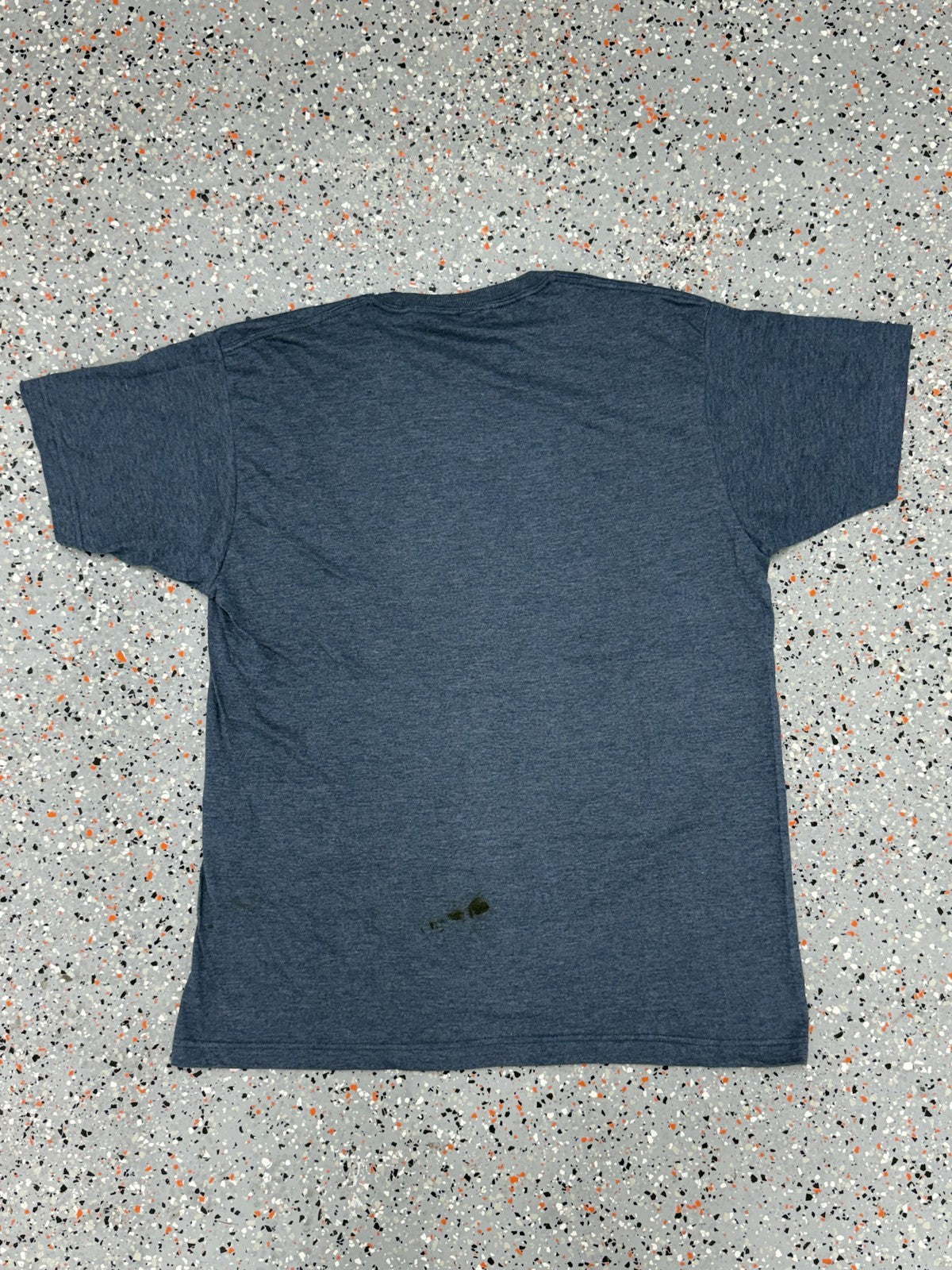 Cadillac White Text Distressed Graphic T-Shirt - L