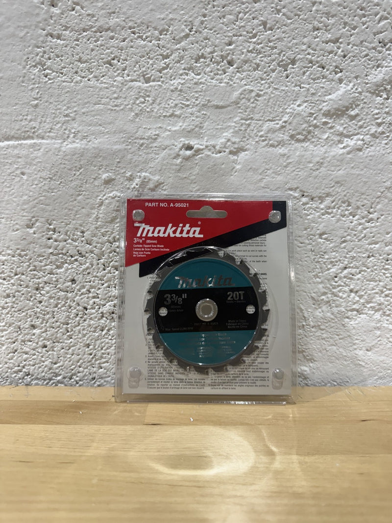Makita A-95021 3-3/8 20T Carbide-Tipped Circular Saw Blade General Purpose