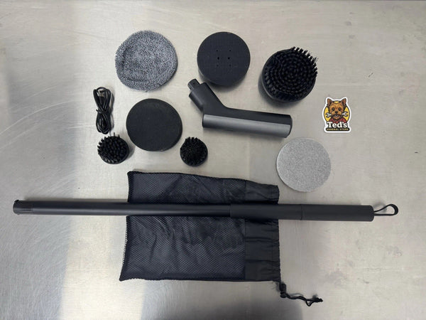 Hoto Rechargeable Spin Scrubber Electric Power Cleaner | 51" Adjustable Handle