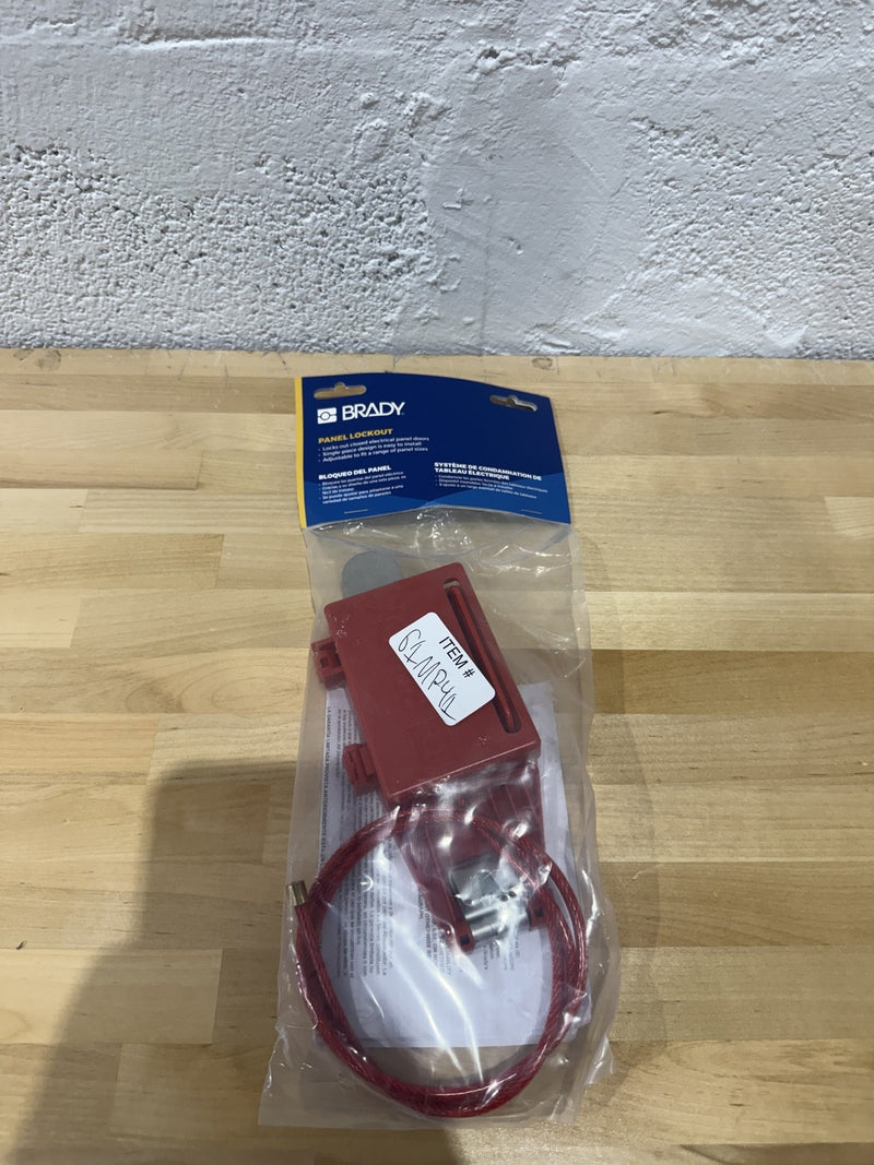 Brady Circuit Breaker Lockout, Electrical Panel 120/277V AC, Red 151633
