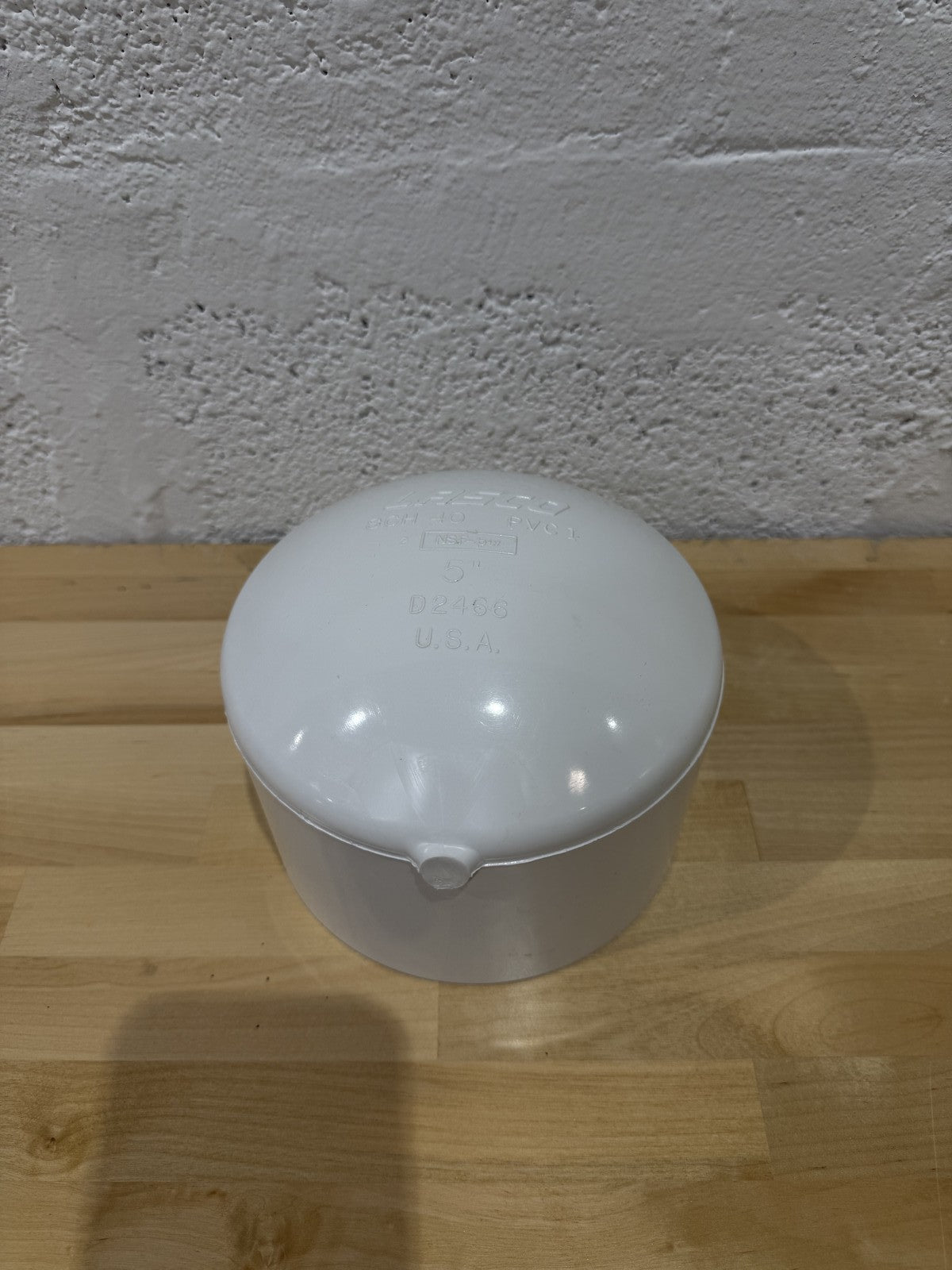 Lasco Cap, PVC, 40, 5 In., Slip 447050