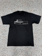1965 C10 Pickup Truck Front Three Quarter View Silhouette T-Shirt - M